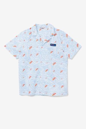 FILA Topo Caban Shirt Shirts White,Mens Clothing | CA.QLFUEG875